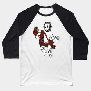 LOVE CUPID VALENTINES CHERUB HEART BREAKER DESIGN Baseball T-Shirt